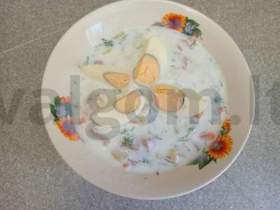 Šaltas sriuba su kefyru ir antis filė Žingsnis 7