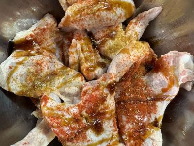 Marinuoti sparneliai su paprika Žingsnis 2