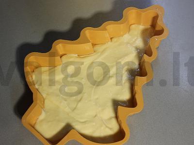 Naujųjų metų vaisių ir uogų pyragas Žingsnis 5