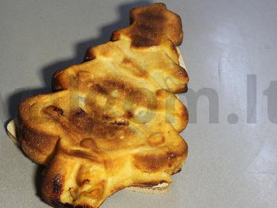 Naujųjų metų vaisių ir uogų pyragas Žingsnis 9