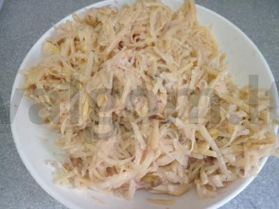 Bulviniai blynai su jalapeño pipirais ir be glitimo miltais Žingsnis 7