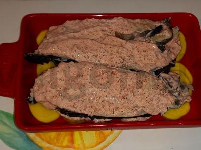 Jūros lydekos steikas ant bulvių pagalvėlės Žingsnis 5