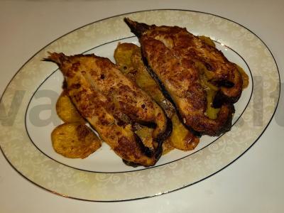 Jūros lydekos steikas ant bulvių pagalvėlės pagrindine nuotrauka