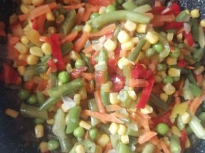 Ryžiai su daržovėmis ir jautiena Žingsnis 2