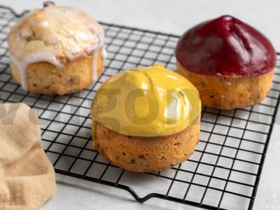 Greitas sultingas kulichas su trimis glazūromis Žingsnis 10