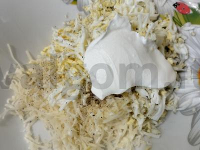 Švelnūs kumpio ir sūrio su česnaku ritinėliai Žingsnis 4