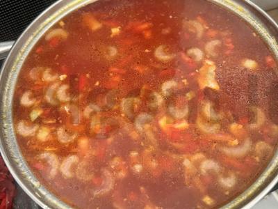 Borsčas su vištiena ir salierais Žingsnis 12