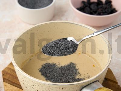 Šokoladinė aguonų babka Žingsnis 3