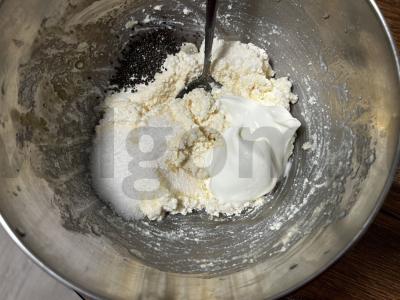 Varškės keksas su chia sėklomis Žingsnis 2