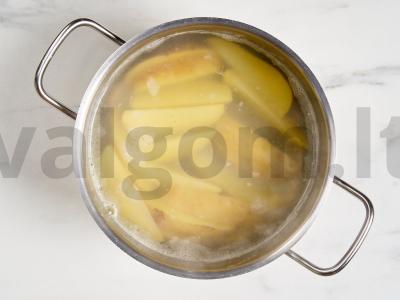 Bulvės „Idaho“ Žingsnis 1