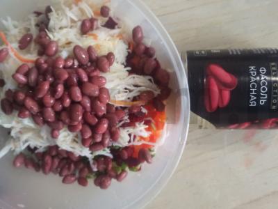 Vinegretas su raudonaisiais pupelėmis Žingsnis 5