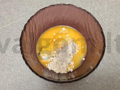 Avižų blynas su rūkytomis vištienos krūtinėlėmis ir sūriu Žingsnis 2