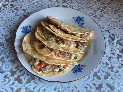 Mini pita „Skonis-laikas“ su daržovėmis ir mėsa Žingsnis 12