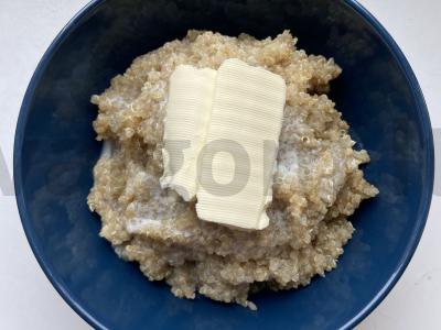 Kvinoja košė su cinamonu „Laimė“ Žingsnis 4