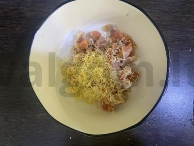 Keta su sūriu blynai Žingsnis 3