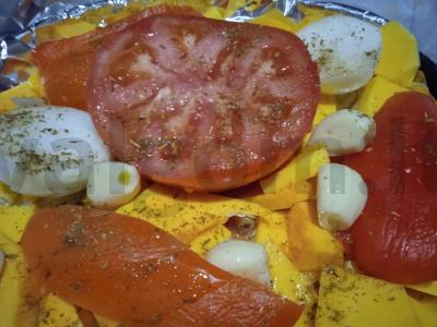 Moliūgų ir pomidorų sriuba su sūriu ir čili pipirais Žingsnis 2