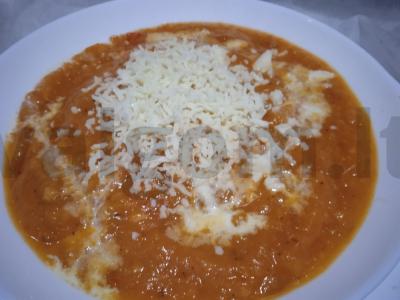 Moliūgų ir pomidorų sriuba su sūriu ir čili pipirais Žingsnis 6