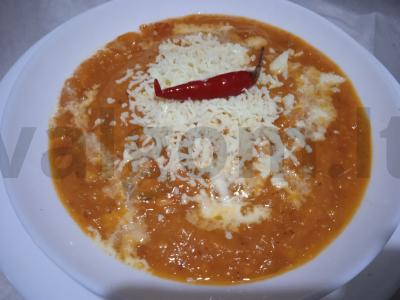 Moliūgų ir pomidorų sriuba su sūriu ir čili pipirais Žingsnis 7