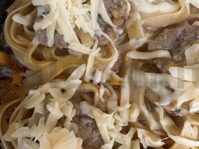 Makaronai-nestai su faršu ir daržovėmis Žingsnis 10