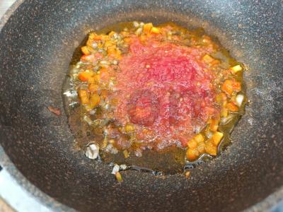 Makaronai su sūriu ir daržovėmis vakarienei Žingsnis 2