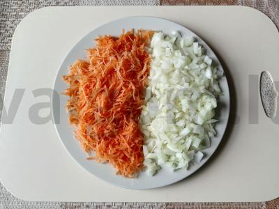 Daržovių paštetas su lydytu sūriu Žingsnis 2