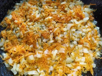 Daržovių paštetas su lydytu sūriu Žingsnis 3