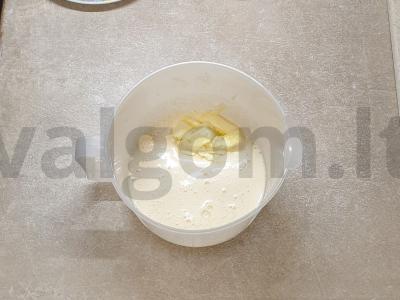 Šokoladiniai keksiukai su bananų tešla Žingsnis 2