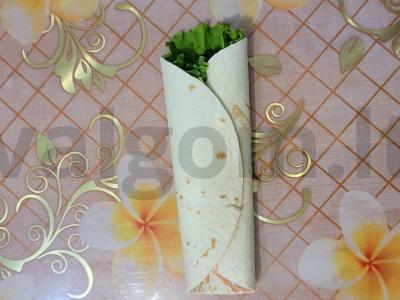 Sultinga tortilija su vištiena ir daržovėmis namuose Žingsnis 4