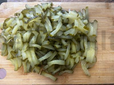 Sultinys su bulvėmis ir dešra pietums Žingsnis 3