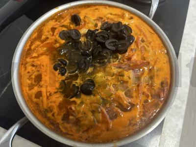 Sultinys su bulvėmis ir dešra pietums Žingsnis 10