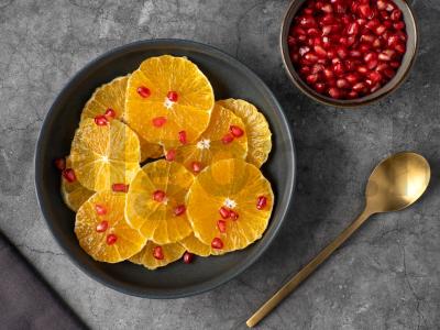 Salotas su apelsinu ir granatu Žingsnis 2