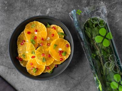 Salotas su apelsinu ir granatu Žingsnis 3