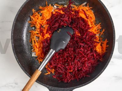 Šaltibarščiai su kiauliena ir šviežiais kopūstais Žingsnis 4