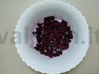 Keptų daržovių vinigretas Žingsnis 4