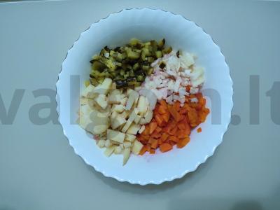 Keptų daržovių vinigretas Žingsnis 5