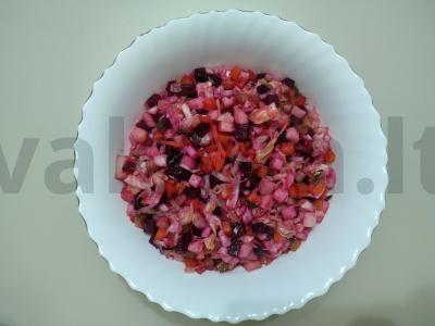 Keptų daržovių vinigretas Žingsnis 6