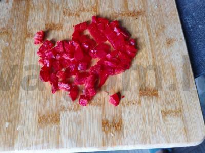 Lagman su vištiena ir daržovėmis pietums Žingsnis 8