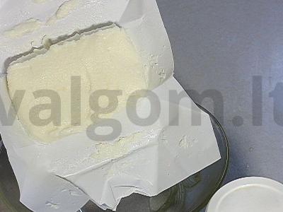 Varškės-jogurto desertas su abrikosų piure ir linų sėmenimis Žingsnis 1