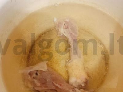 Raudonas barštis su kalakutiena Žingsnis 1