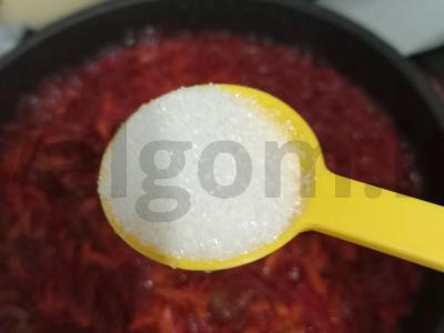 Raudonas barštis su kalakutiena Žingsnis 9