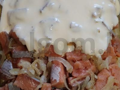 Omletas su lašiša Žingsnis 4