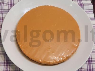 Vaflinis tortas su virta saldžia grietinėle ir sviestu Žingsnis 6