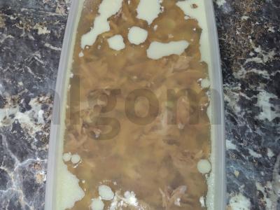 Šaltiena su jautiena ir vištienos kojelėmis pagrindine nuotrauka