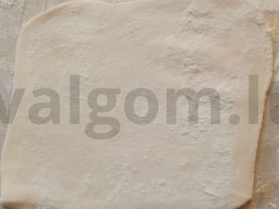 Sluoksniuotos bandelės su abrikosų džemu ir varškės sūriu Žingsnis 2