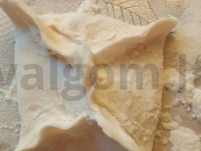 Sluoksniuotos bandelės su abrikosų džemu ir varškės sūriu Žingsnis 5