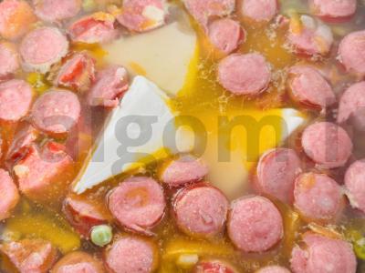 Grietinėlės sriuba su medžiotojų dešrelėmis Žingsnis 5