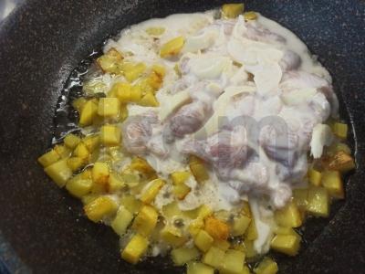 Troškinta vištienos krūtinėlė su bulvėmis pietums Žingsnis 8