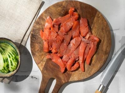 Bagelis su lašiša ir sūriu Žingsnis 5