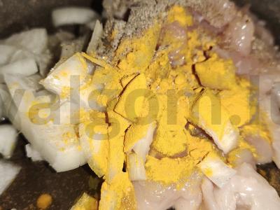 Bulvių apkepas su vištiena sezamų aliejuje Žingsnis 2