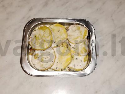 Bulvių apkepas su vištiena sezamų aliejuje Žingsnis 7